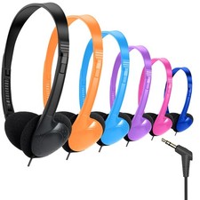 Classroom Headphones Bulk 6 Pack for School Kids Student,Affordable Wired On ...