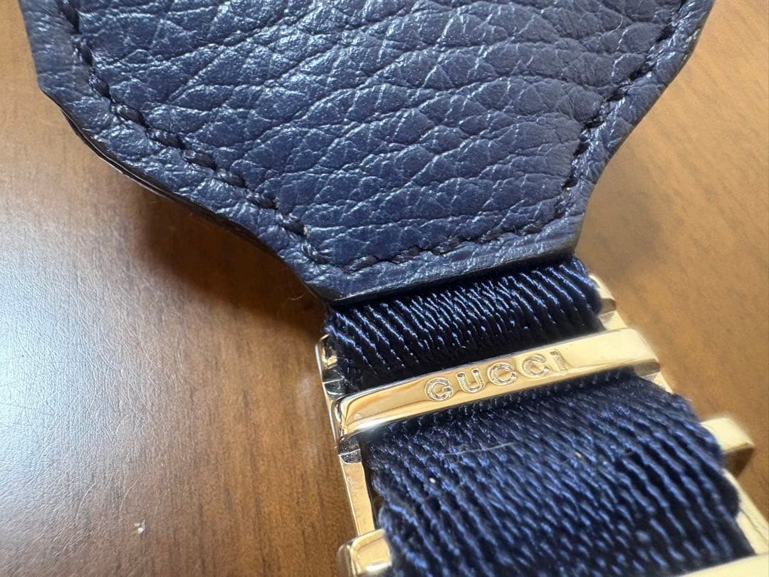 GUCCI Drawstring Backpack Rucksack Nylon Navy Blu… - image 18