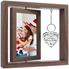 Our First Christmas as Mommy and Daddy Picture Frame, Gifts for New Mom and D...