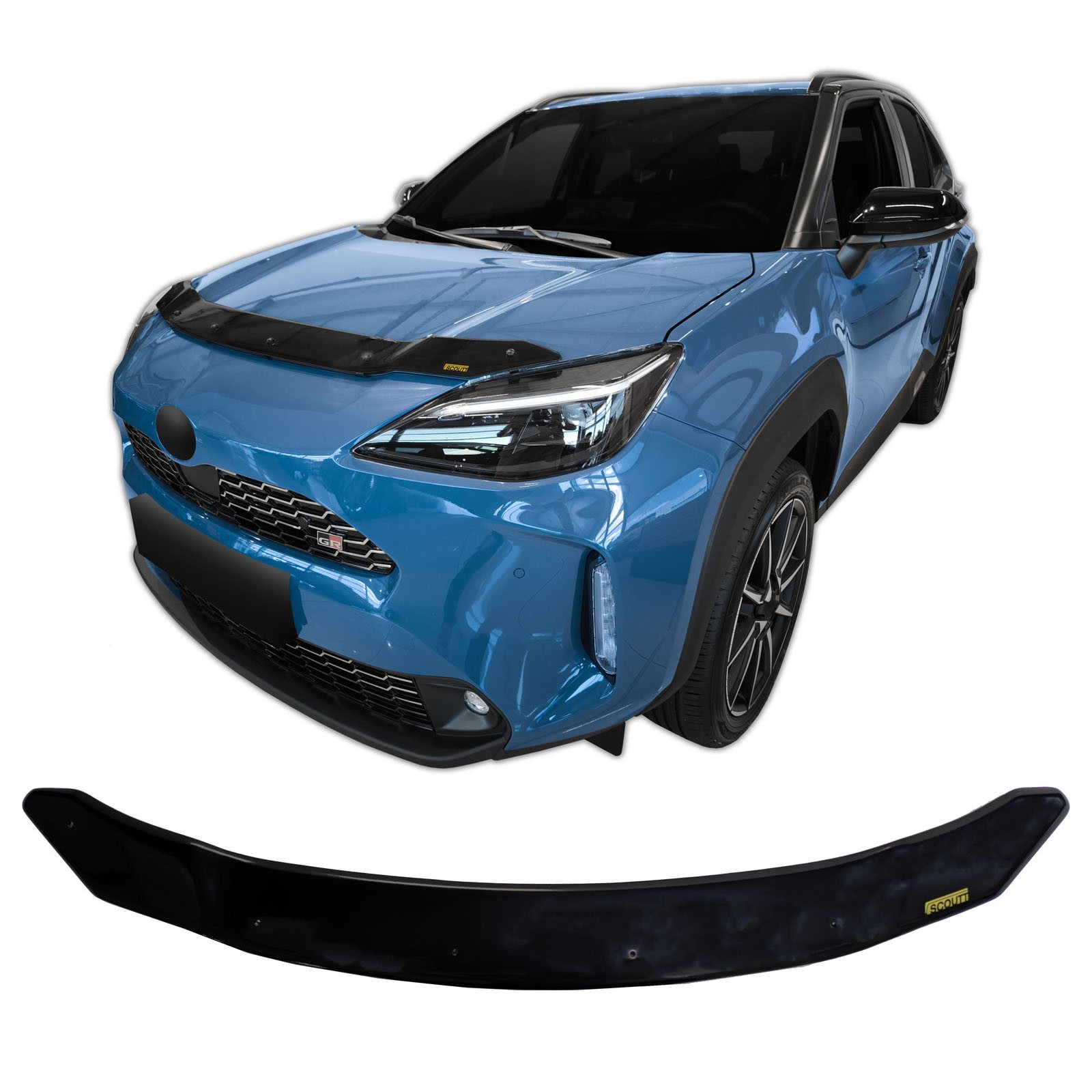 Déflecteur de capot Scoutt Toyota Yaris Cross protège des gravillons et insectes