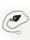 925 Sterling Onyx Inverted Teardrop Necklace 30" — photo 8