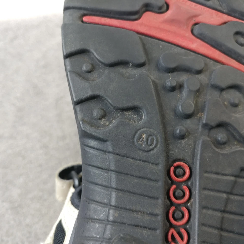 Ecco Yucatan Sandals Offroad Womens Size 40 EU Shoes Gray White Leather Hiking - Image 3 of 4