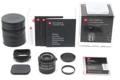 Unused] Leica Elmarit M 28mm F2.8 ASPH. Black 6bit MF Lens 11606