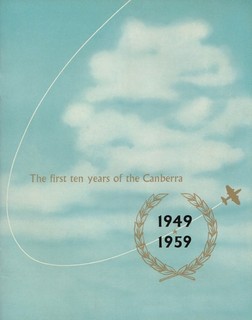 CANBERRA 10th ANNIVERSARY BROCHURE 1959
