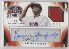 2015 Stars and Stripes Materials Signatures Prime 11/25 Xavier Legrant Auto 3l1