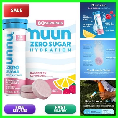 Nuun Zero Sugar Hydration Electrolyte Tablets - Sodium Potassium 80 Smart