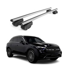 Dachträger Gepäckträger für Mercedes GLC 2022-2026 Querträger ABE Alu Silber