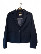 Eastex Navy Blazer Womens UK 12 Tailored Smart Work Jacket Formal Office