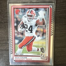Panini Donruss 2025 Press Proof Silver Nick Chubb #258/199 Browns