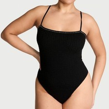Victoria's Secret Luxe Cable - Knit Shine Bodysuit Womens Size. Large NEW.