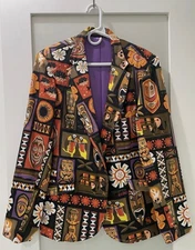 SHAG 600 NEW TIKI JACKET SZ 42 BLAZER LIMITED EDITION TEE-KI TOGS SANDWICH ISLES
