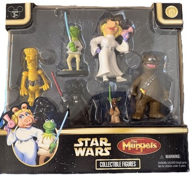 Star Wars Muppets 2008 Disney Star Tours Collectible Figures 6 Piece Set Sealed