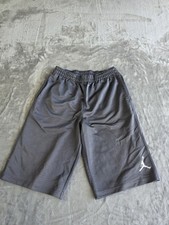 Jordan Shorts Boys Large 12-13 Years Gray Mesh Elastic Waist Basketball Athletic