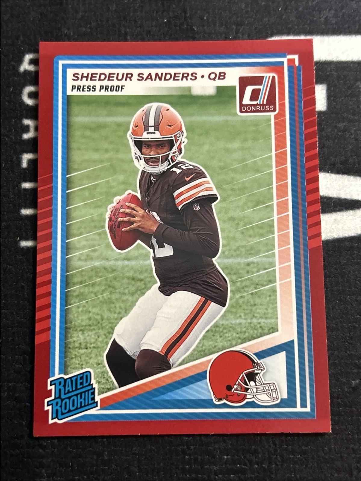 2025 Donruss - Shedeur Sanders Rated Rookie Press Proof Red - Browns RC QB #306