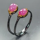 Handmade Ruby Ring 925 Sterling Silver Size 8 /R479357