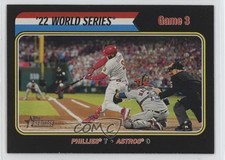 2023 Topps Heritage World Series Highlights Black Border /50 Bryce Harper 0gx4