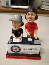  Bobblehead Phantom And Stones Potter's Baseball Radio Announcers And DR Horton 