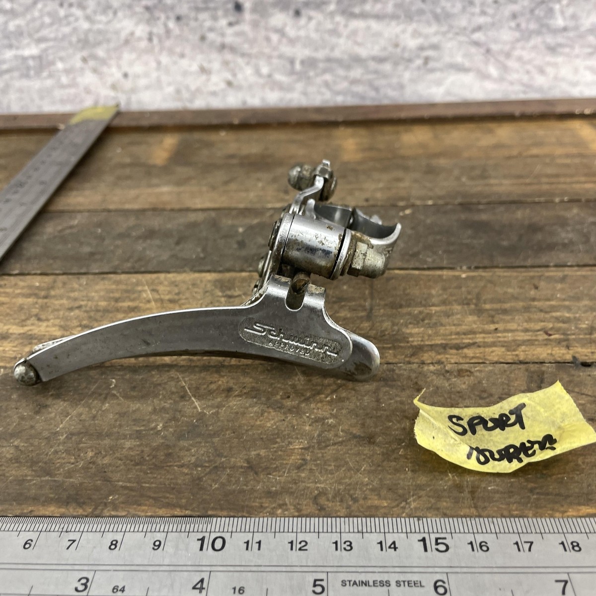 Dérailleur Avant Vintage Schwinn Sport Tourer - Pour Vélo Route - Pince 28,6 Mm - Argenté