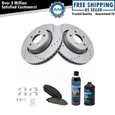 Front Ceramic Pad & Performance Coated Rotor w/Chemicals