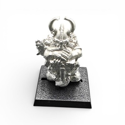 Dwarf Lord Horned Helmet Metal Warhammer Fantasy 6th Ed 2004 Citadel OOP