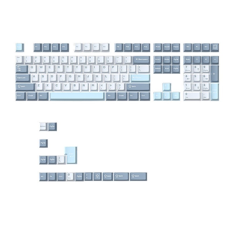125 Keys PBT Double Shot Keycaps Set Key Caps Cherry Height for MX7063