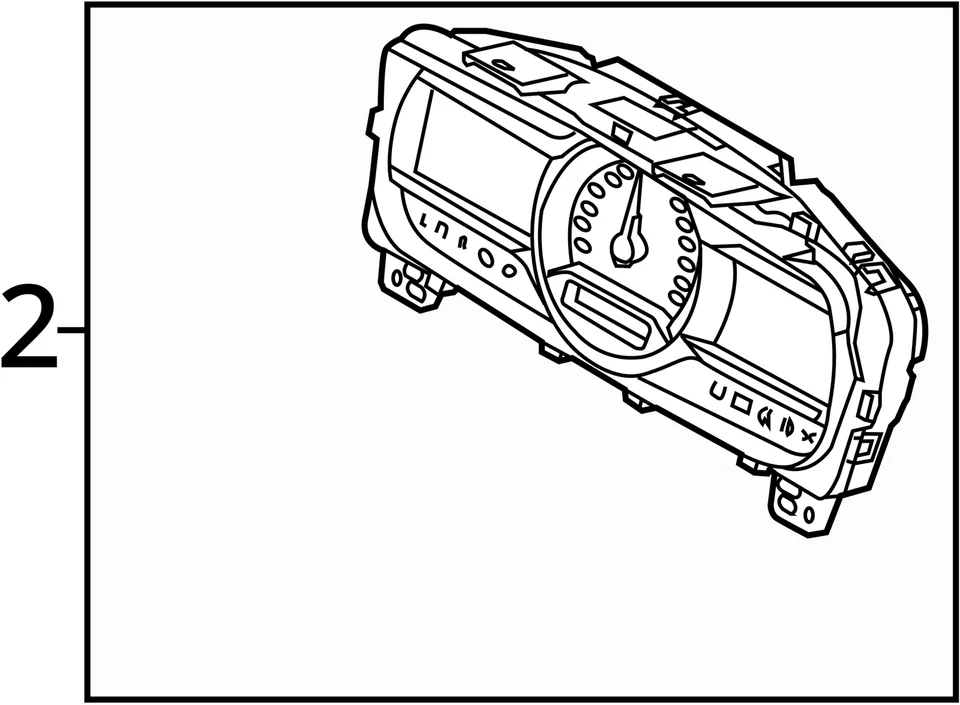 Cuadro de instrumentos velocímetro Ford Taurus 2016-2016 medidores Gg1t-10849-ed XWEE1 Foto 4 de 4