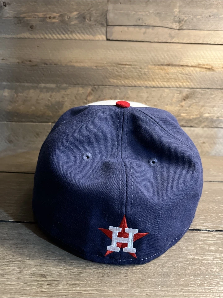 New Era 59Fifty Houston Astros Baseball Fitted Hat Cap Size 7 3/8 - Image 3 of 4