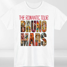 Bruno Mars The Romantic Tour Unisex T-shirt S -5XL