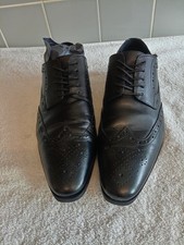 Men's black elliot brogue shoe by hush puppies size 12