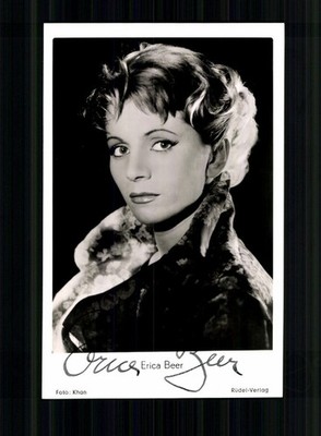 Erica Beer Rüdel Autogrammkarte Original Signiert # BC 227029