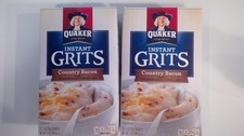 Quaker Instant Grits Country Bacon Flavor 12 oz  2 BOXES 