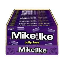 Mike and Ike Jolly Joes Grape Candy, 4.25 oz Theatre Box (Pack of 12)