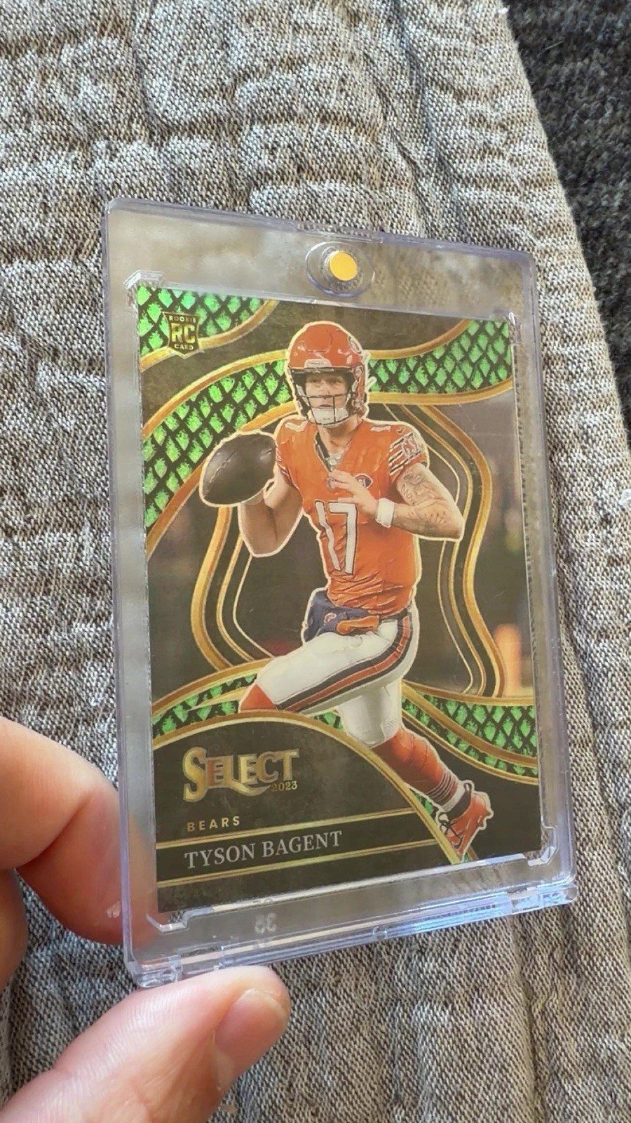 2023 Panini Select - Club Level Tyson Bagent #208 Dragon Scale Prizm /70 (RC)