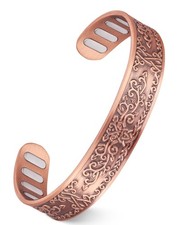 99.9 Pure Copper Magnetic Bracelet Adjustable Jewelry Gift for Men Women