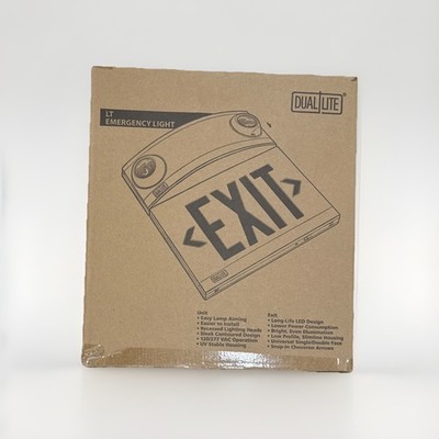 Hubbell Dual Lite LTURWD 10W Tandem Emergency Lighting Unit and LED Exit Sign