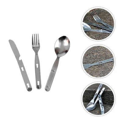 Wiederverwendbares Besteck-set Besteckset Camping Campingutensilien -Geschirr - Bild 1 von 4