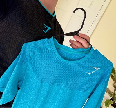 David laid Gymshark OG Phantom Seamless Shirt Mens Blue David Laid