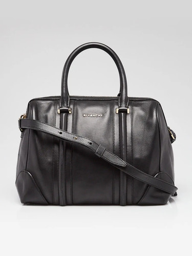 Givenchy Black Leather Medium Lucrezia Duffle Bag