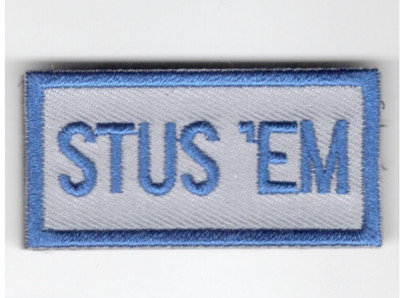 2'' NAVY FSS STUS 'EM BLUE GRAY EMBROIDERED PATCH