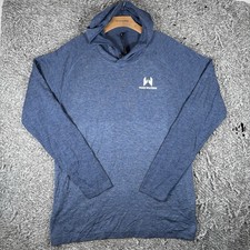 Lululemon Hooded T-Shirt Men's XL Blue Long Sleeve Performance Activewear Light