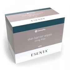 New 1 Box 25 Count ConvaTec Esenta 423392 Skin Barrier Wipes Sting Free Exp 2028