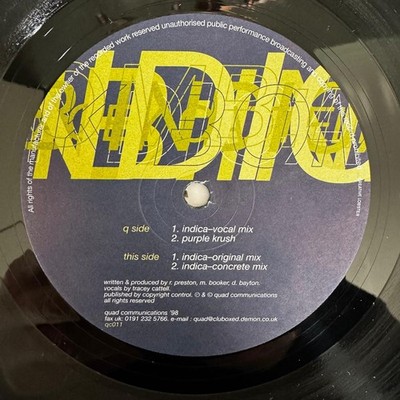 Pink Bomb   Indica   12''   Featured on Renaissance & Global Underground 008