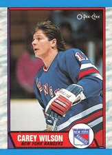 Carey Wilson 1989-90 O-Pee-Chee #66 New York Rangers Hockey