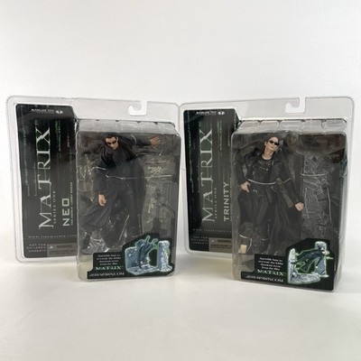 The Matrix Series One TRINITY & NEO Lobby Scene 2003 McFarlane Action Figure NIP
