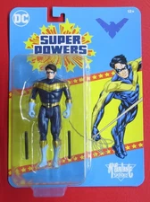McFarlane SUPER POWERS NIGHTWING NIGHT WING GOLD TRIM OUTFIT DC UNIVERSE 4" 5"