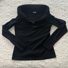 Ann Taylor Silk Blend Pullover Sweater Angora Collar Bead Accent Size Large