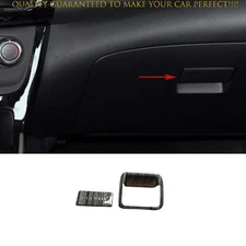 Black Wood Grain Co-Pilot Storage Box Handle Cover For Nissan Sentra 2013-2019