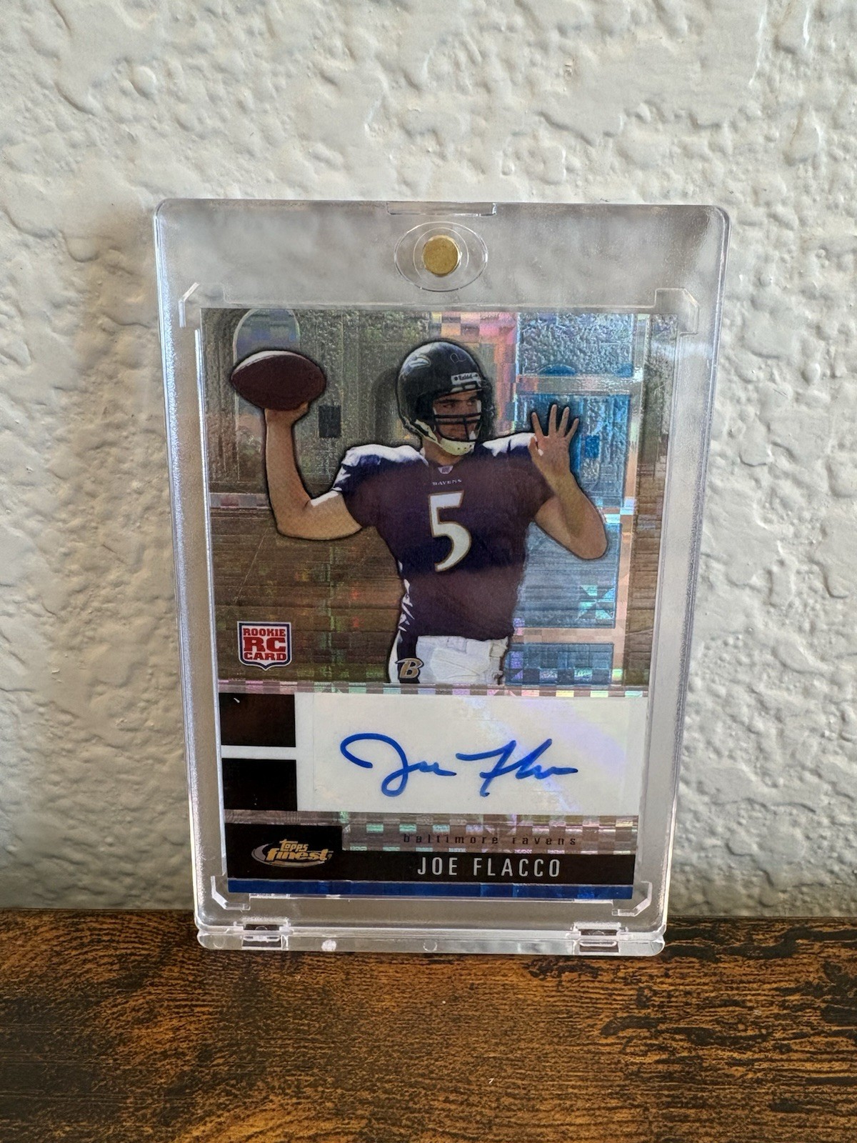 Joe Flacco Finest #105 Autograph