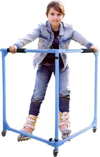 GanFindX Folding Skater Aid for Kids Roller Skating, 30in Height, Blue 