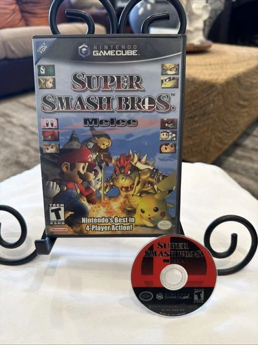 Super Smash Bros Melee (Nintendo GameCube, 2001) No Manual Works! Fun!